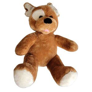 Build a Bear Puppy Dog 11 inch Plush Brown White Eye Ears Stuffed Animal Toy BAB
